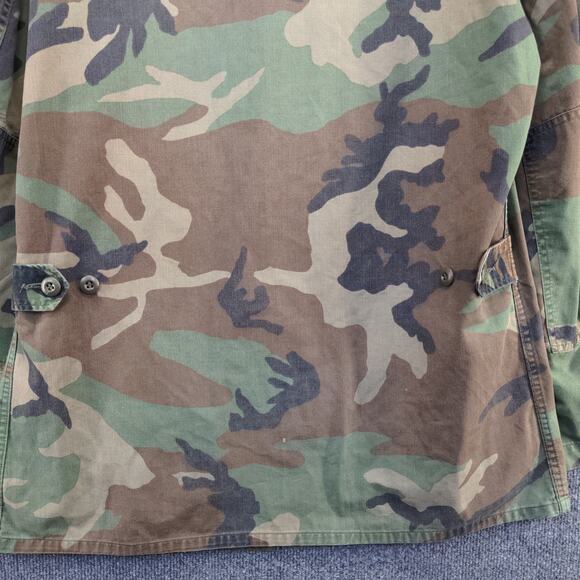 U.S. Army Woodland Camouflage Pattern Combat Coat Size M-Long Cotton Nylon Blend - Picture 10 of 16